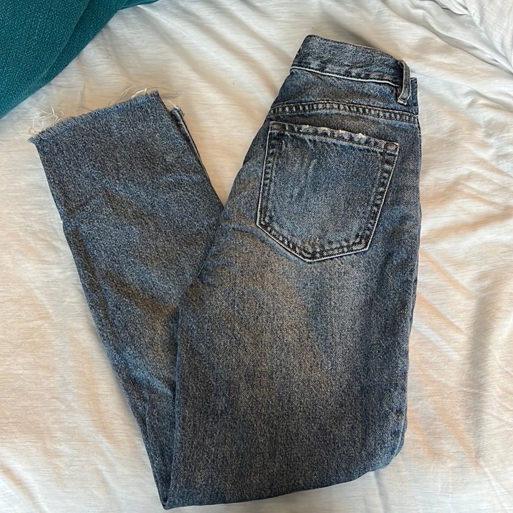 Pacsun Ultra High Rise Slim Straight Ripped Jeans